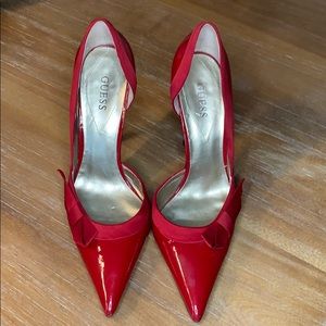 Guess Red Patent Leather Pump - Size 9